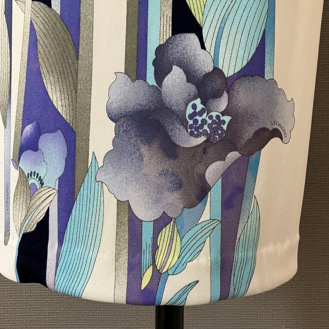 レオナール カンカン ワンピース 花柄 40