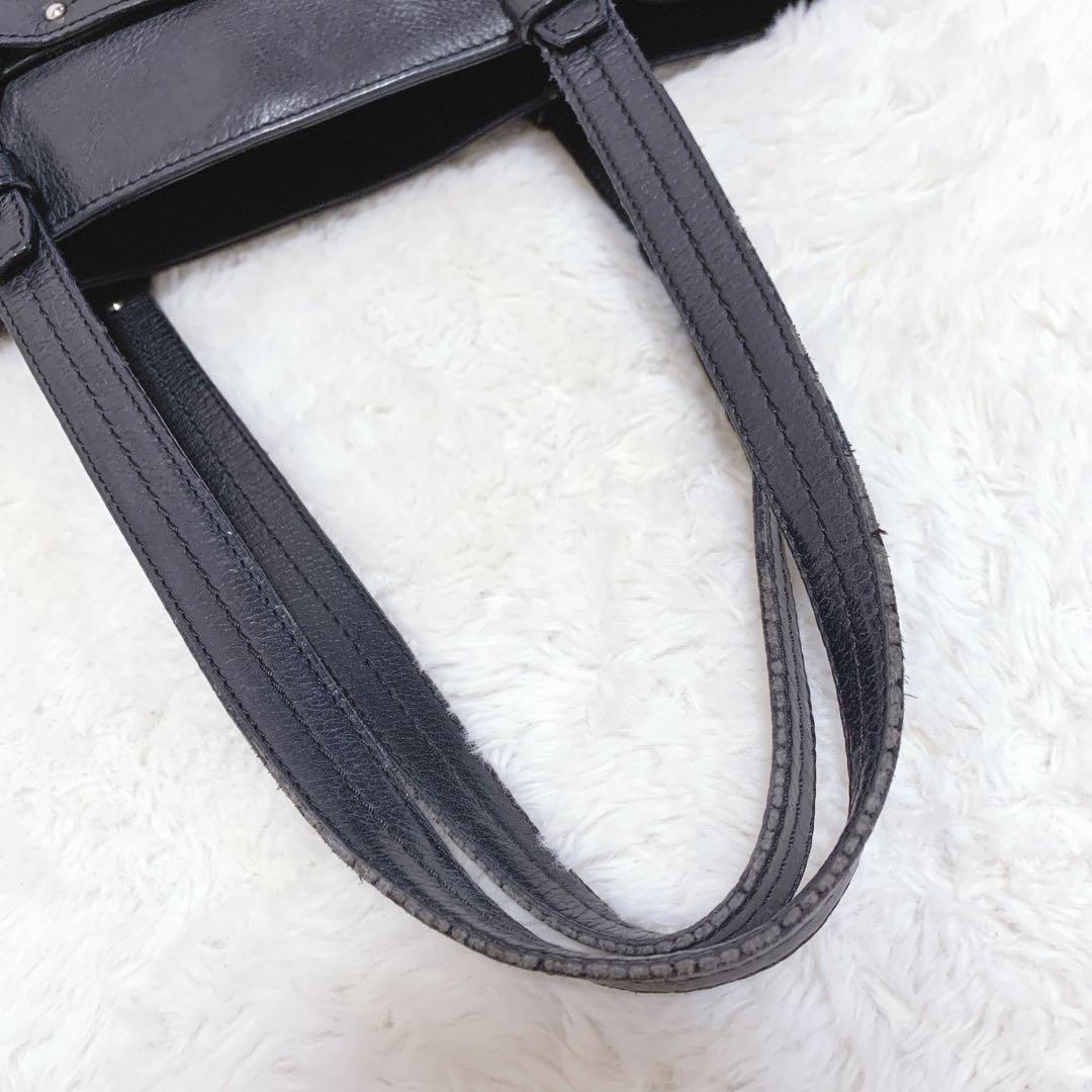 BALLY バリー トートバッグ レザー ブラック ビジネス A4 リング