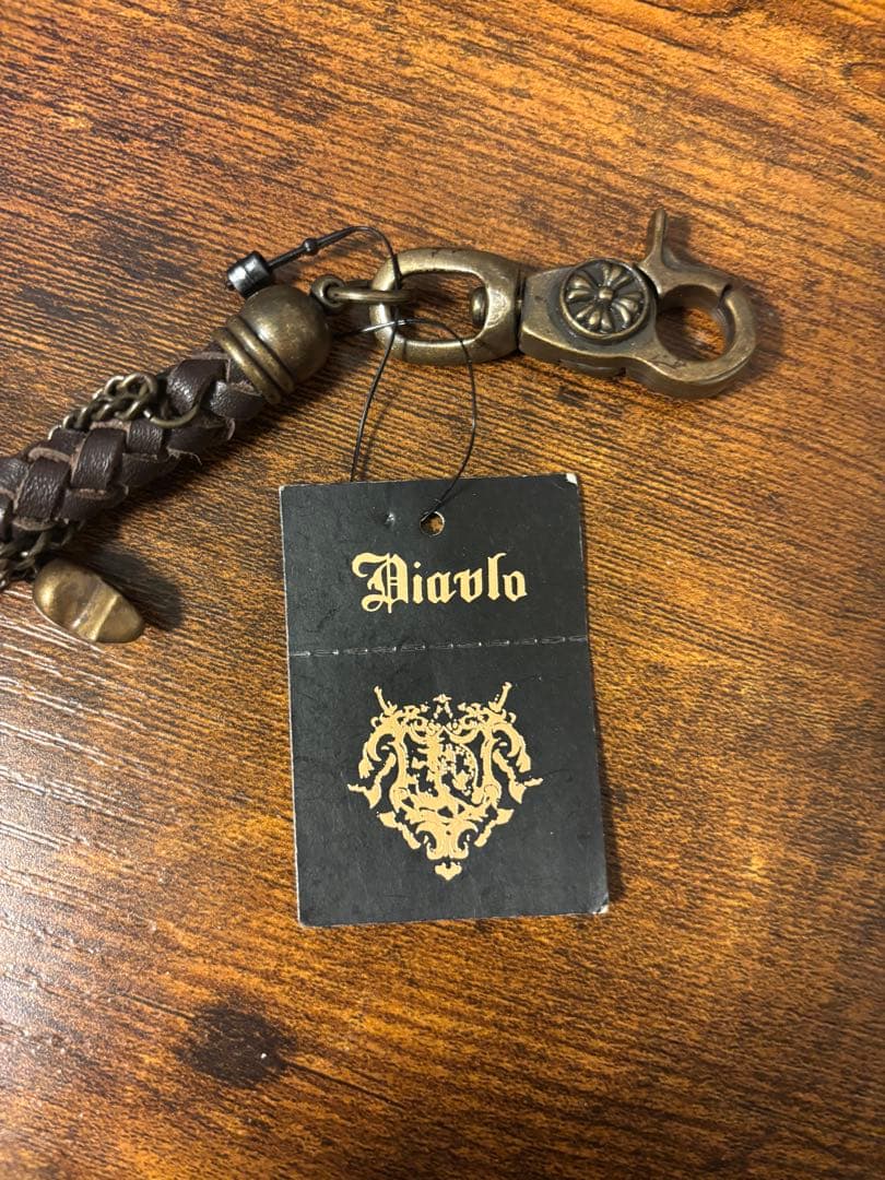 新品　Diavlo スカルウォレットチェーン