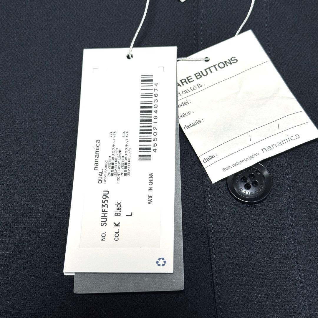 nanamica ナナミカ アルファドライ カーディガン ジャケット ブラックＬ