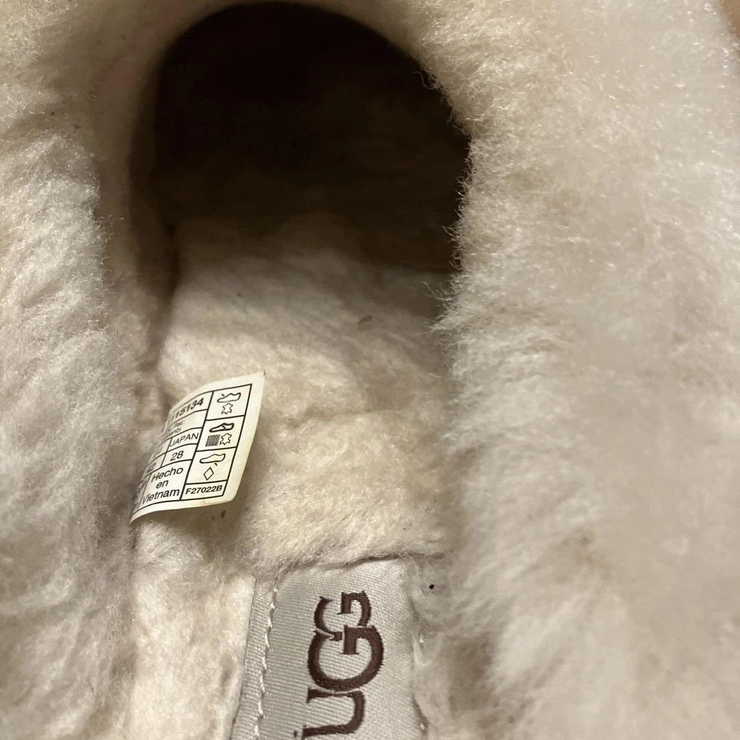 UGG ベージュ スエード ファーサンダル　28cm