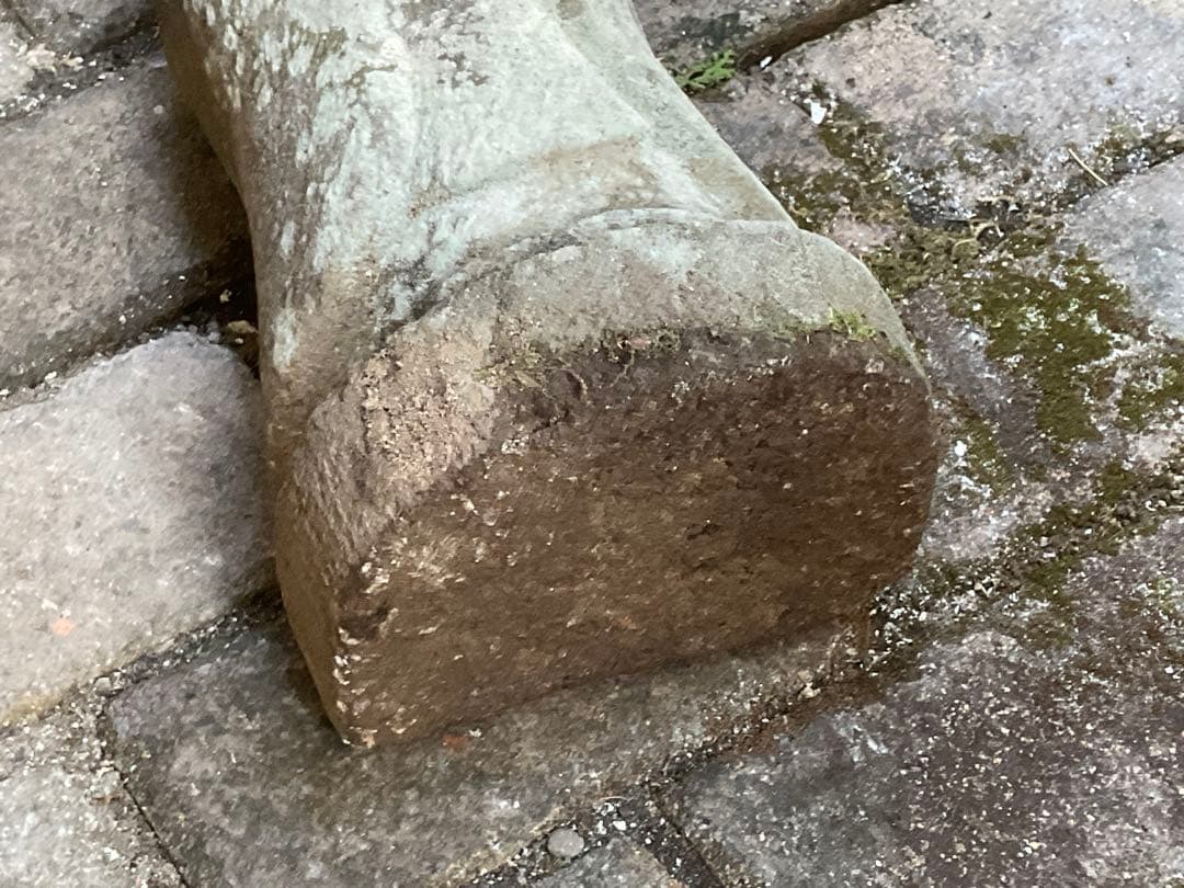 野仏　地蔵菩薩像　古い石仏　民衆仏　仏像　仏教美術　山梨県　高さ約45cm