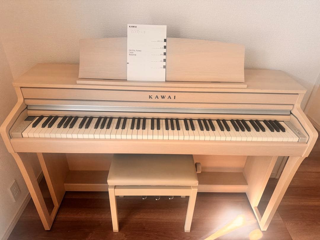値下げしました‼︎22年製カワイca49a 電子ピアノ 88鍵盤 椅子付き