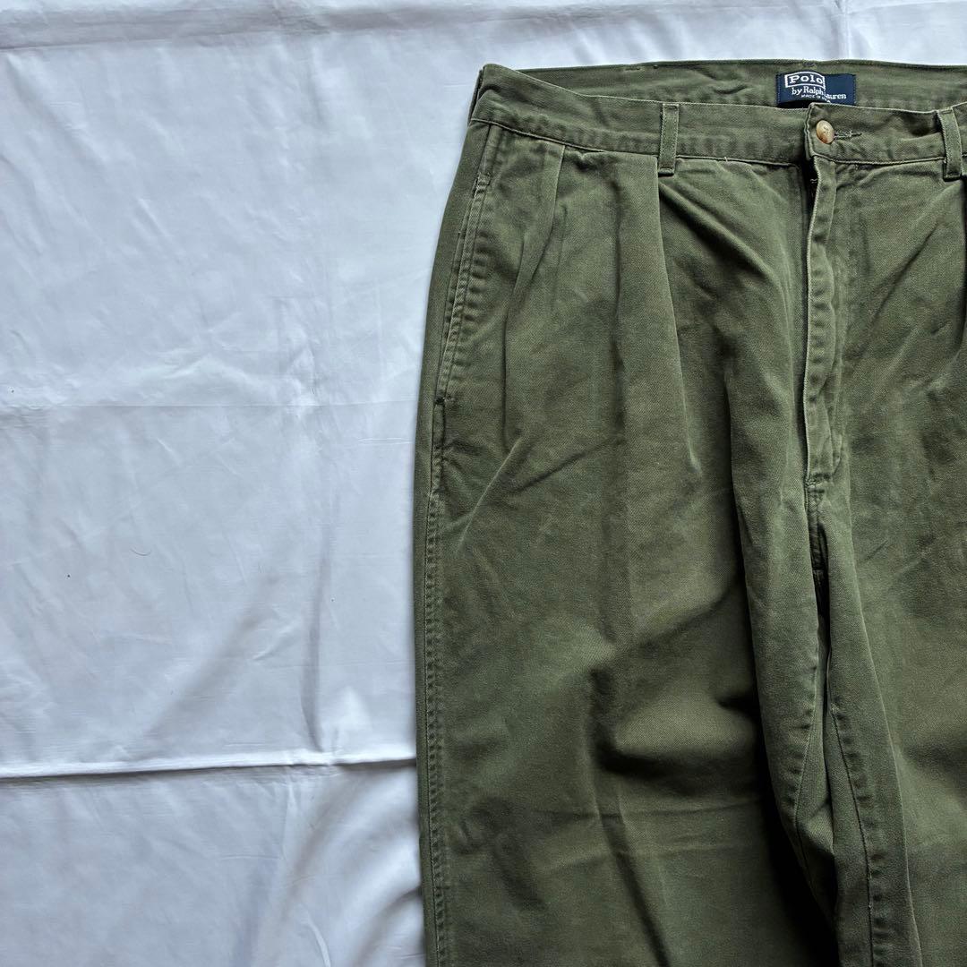 古着　90s　ポロバイラルフローレン　ポロチノ　チノパン　USA製