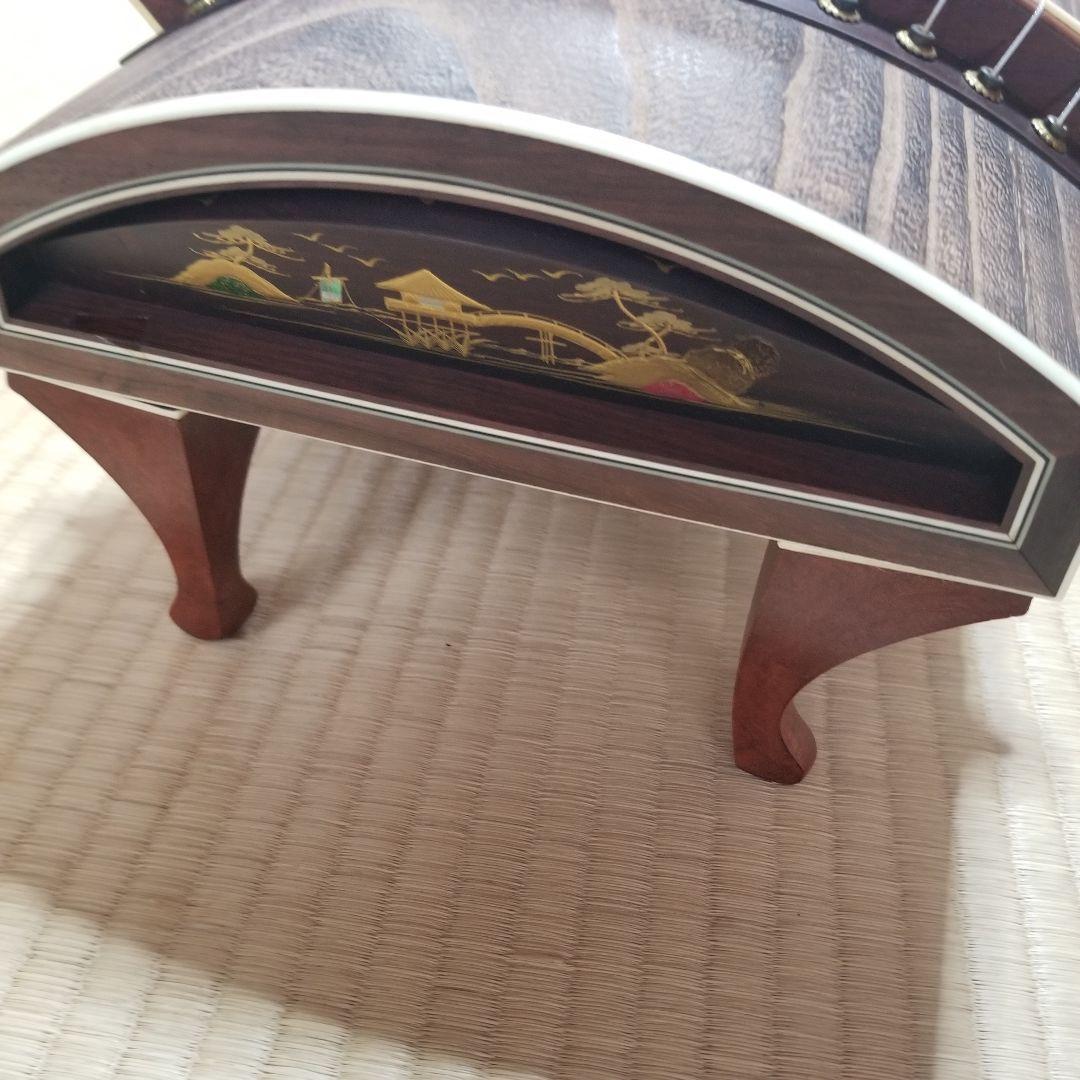 和琴 13弦琴 183cm 琴柱／琴爪入れ／猫足／丸袋付き【引き取り歓迎】