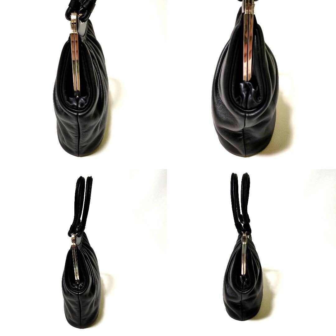 【極美品】皇室御用達 HAMANO ハマノ 飾り石付き ハンドバッグ