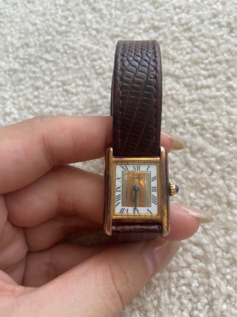 Cartierタンク ヴェルメイユ　クォーツ　ヴィンテージ