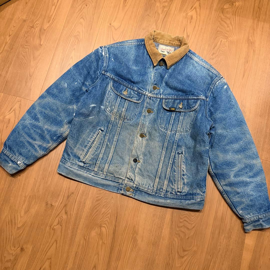 雰囲気◎ 70s Lee ストームライダー デニムジャケット ペンキ ビンテージ