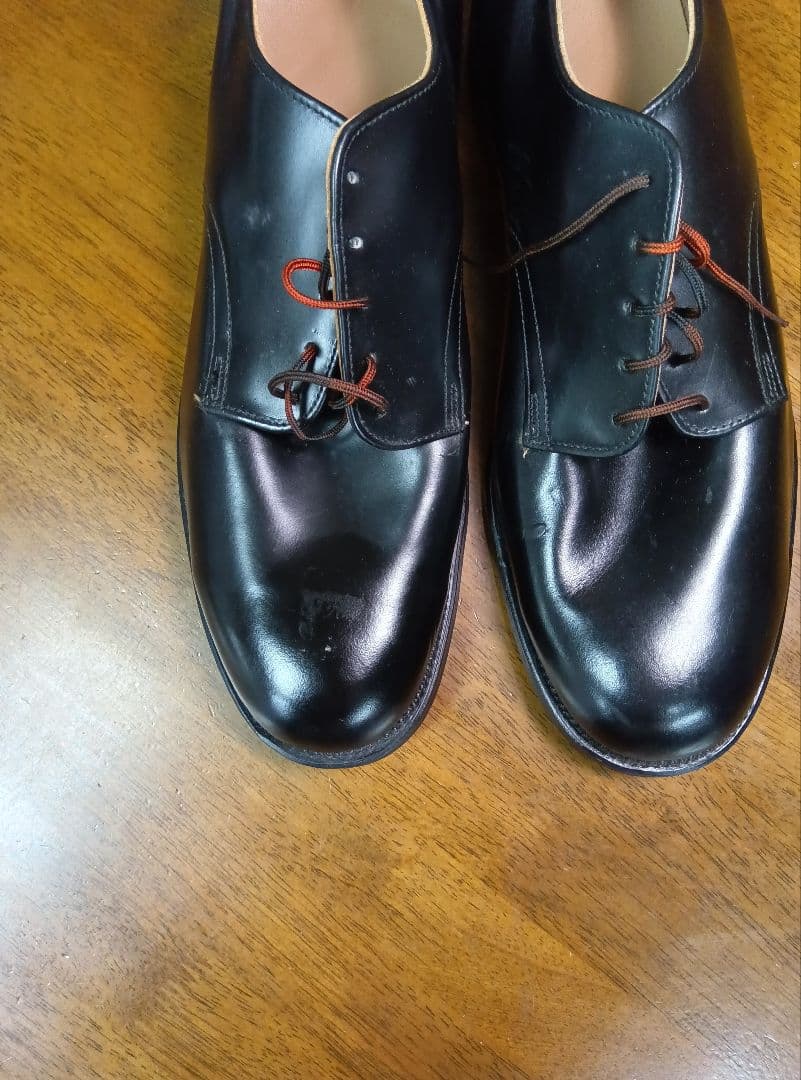 デッド 70s US NAVY USN サービス シューズ ミリタリー 米軍 黒