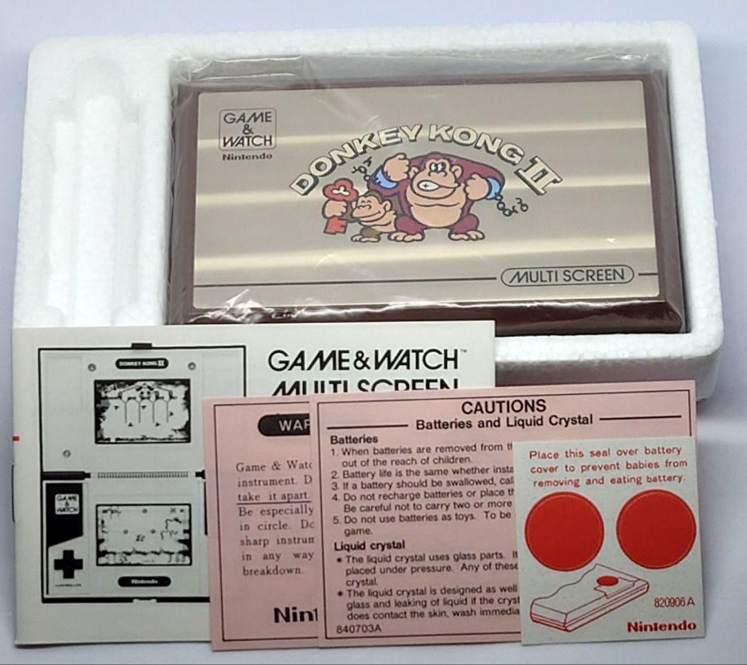 美品 ゲーム&ウォッチ マルチスクリーン Donkey Kong II