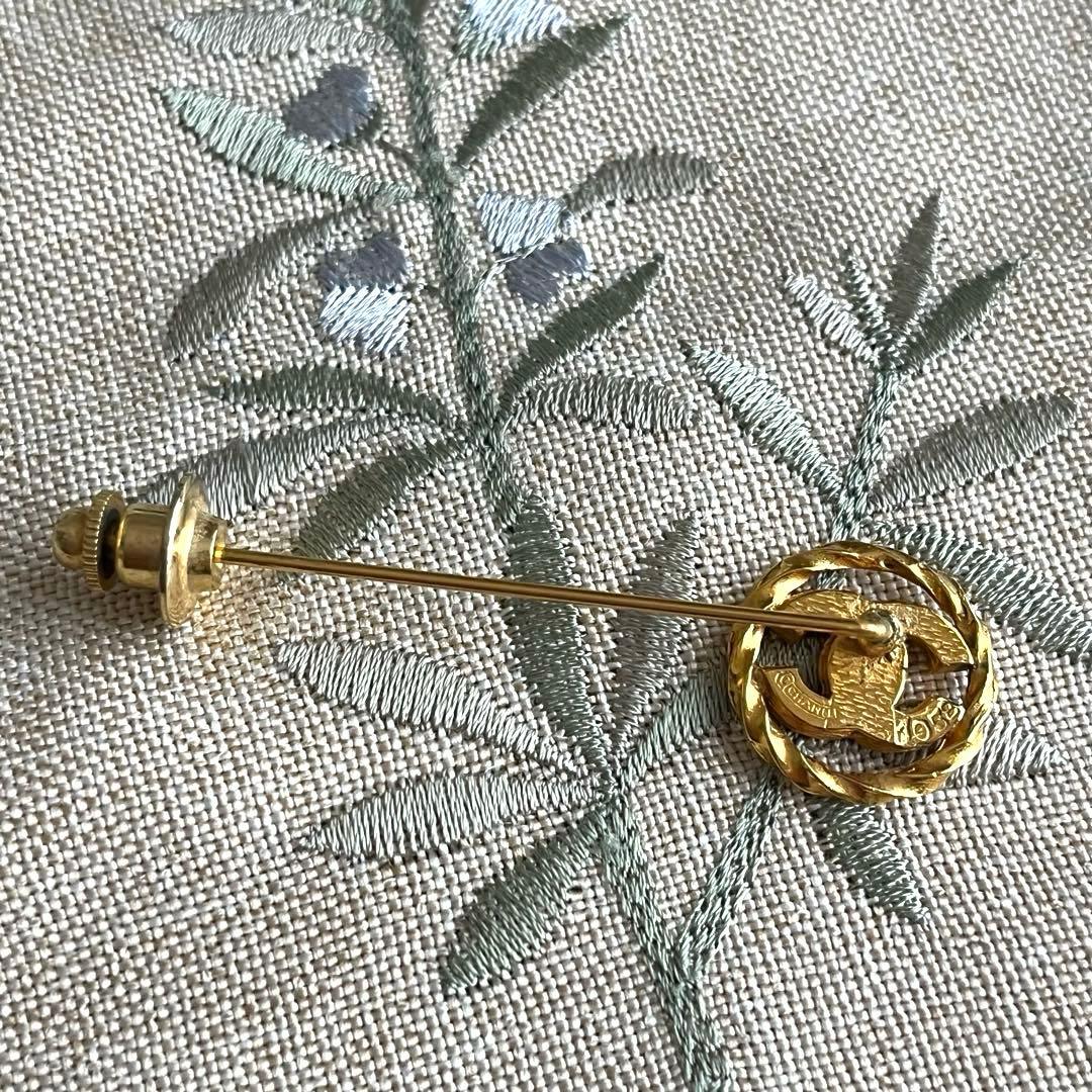 CHANEL　シャネル　ピンブローチ　ヴィンテージ　ココマーク　正規品