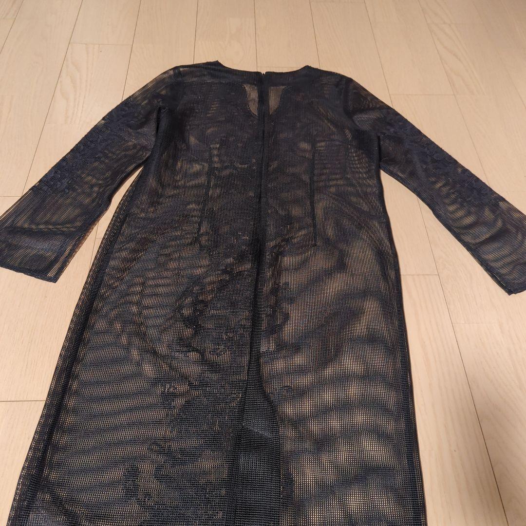 Ameri　FLORA EMBROIDERY MESH DRESS