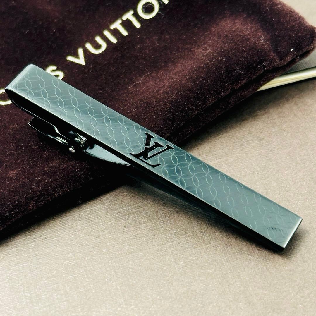 LOUIS VUITTON ネクタイピン　ブラック　M65045 シャンゼリゼ