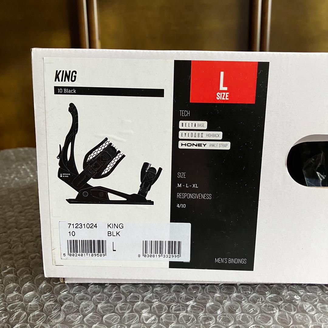 DRAKE KING BLACK サイズL スノーボードビンディング
