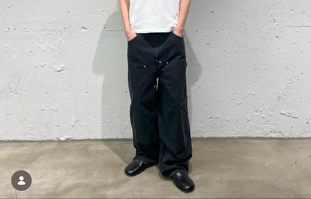 パンツ FUTURE ARCHIVE DICKIES W-KNEE WK black L