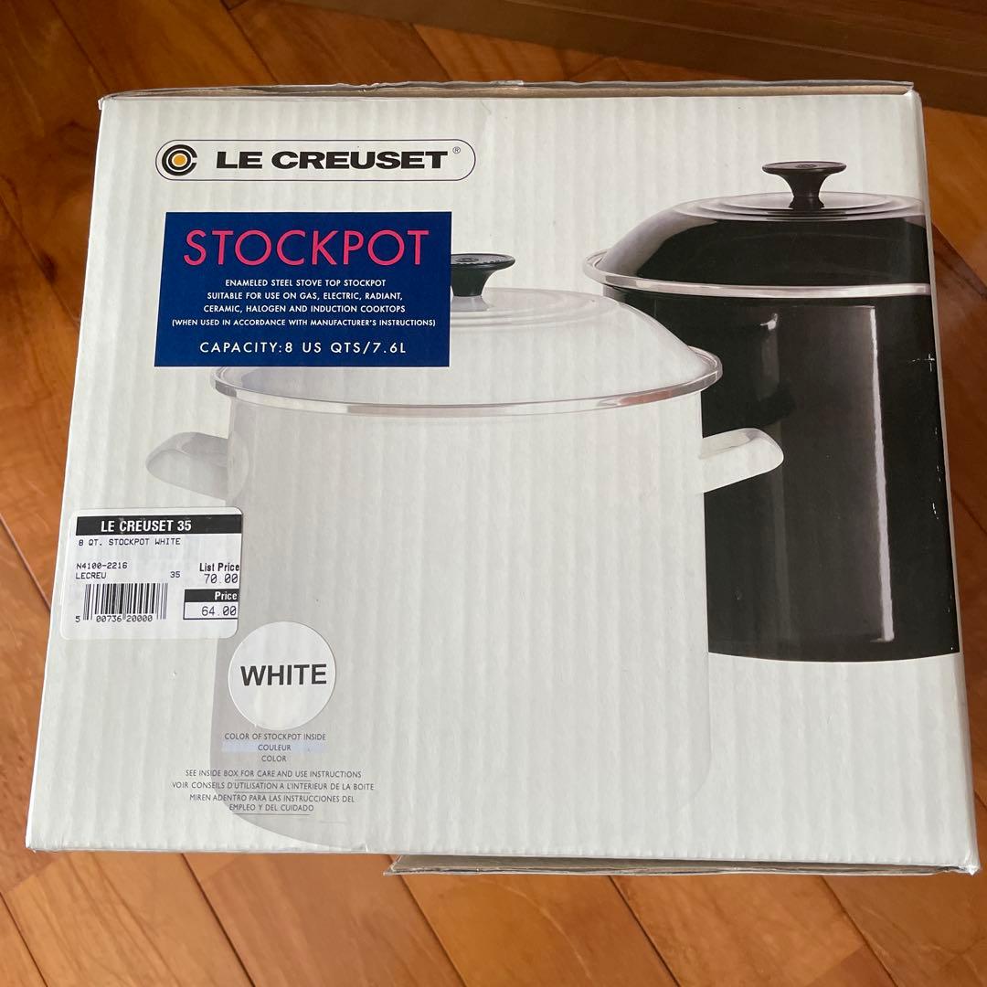 「新品」 LE CREUSET STOCKPOT WHITE