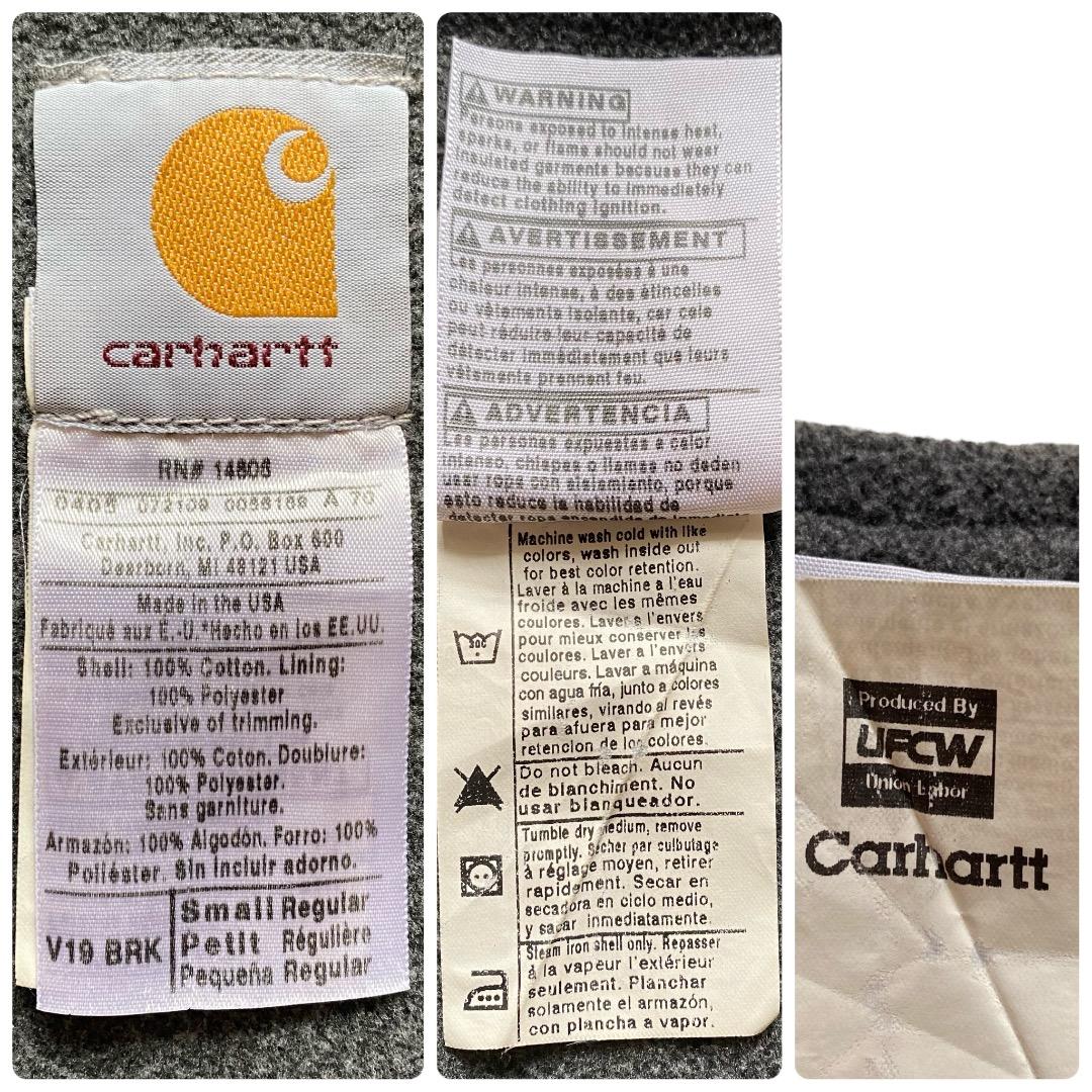 トップス carhartt canvas fleece lined work vest