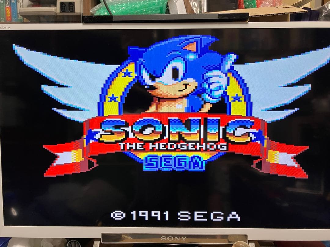 HDMIテレビ出力機能付、IPS液晶搭載カスタムゲームギア本体