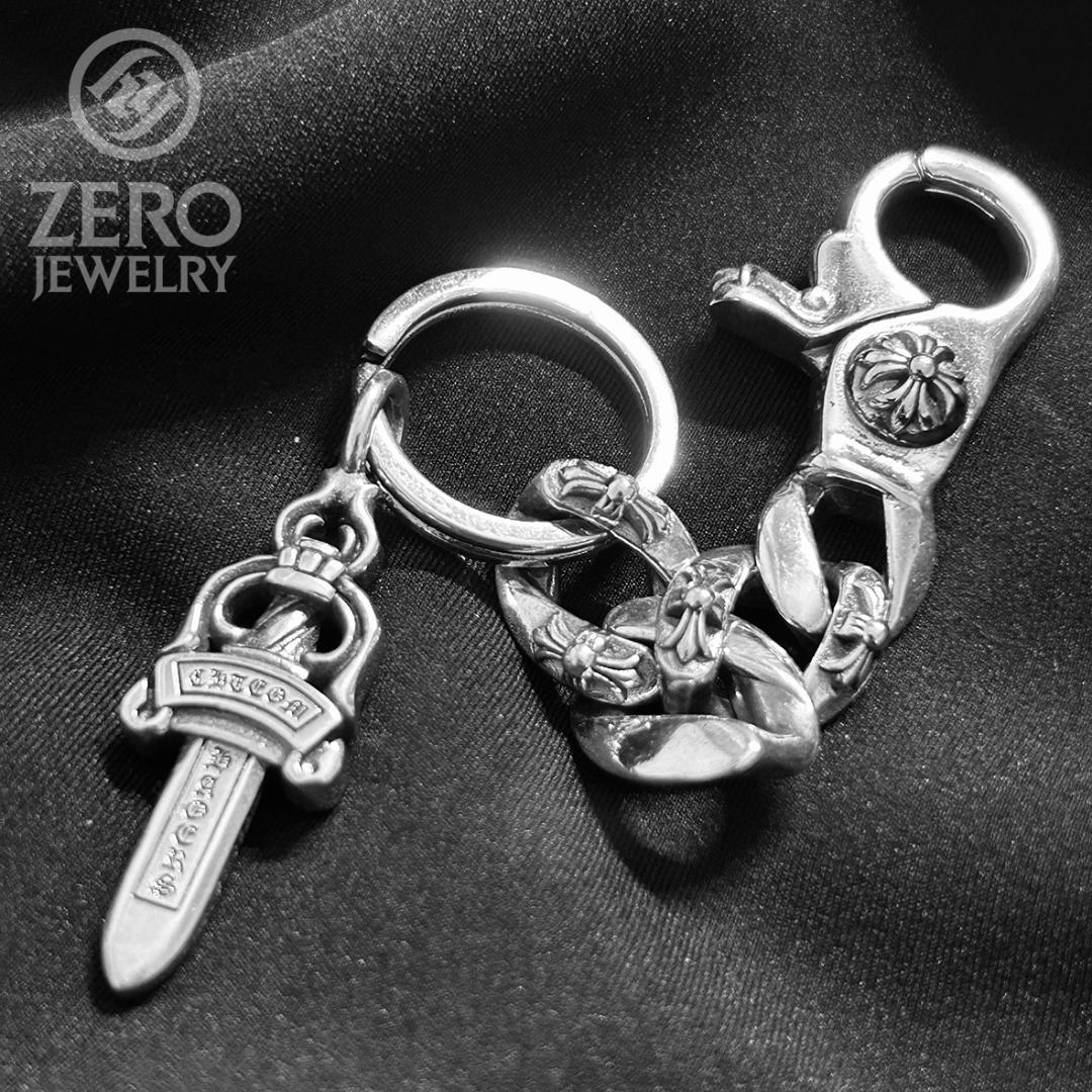 【⭐️即日発送⭐️925刻印】ダガー　キーリング キーホルダー