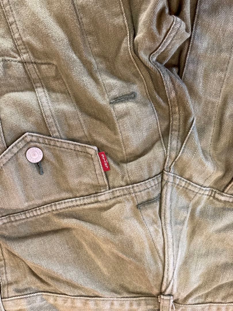 ジヤンヤワタナベマンコムデギャルソン　リーバイスGジャン再構築クロップパンツ