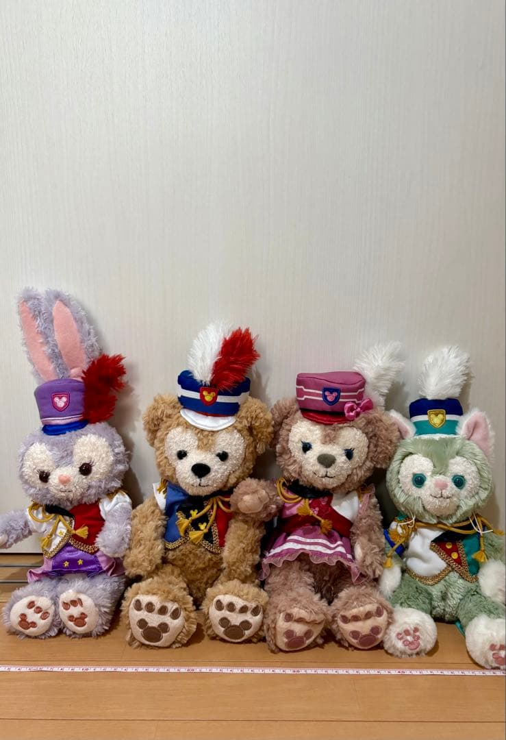 ダッフィーフレンズ　マーチングファン　SSぬいぐるみ　4体セット