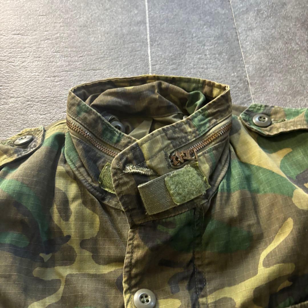 80s M-65 フィールドジャケット ウッドランド SCOVILL 古着