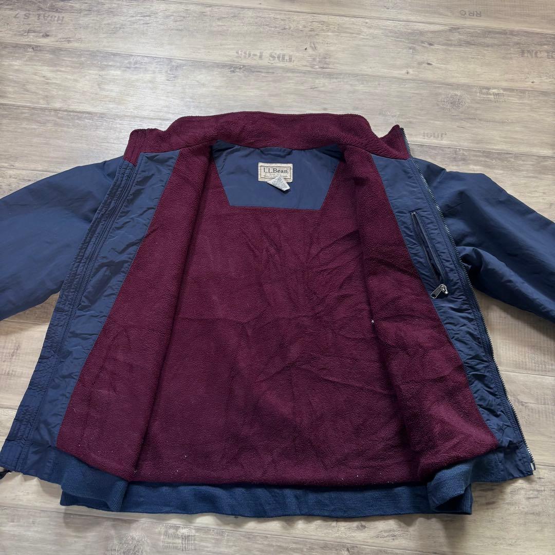 たけおL.L.Bean エルエルビーンウォームアップジャケットネイビーフリ