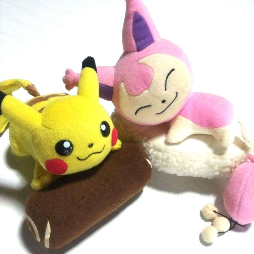 ポケモン　とりかえっこぬいぐるみ　ピカチュウ　 エネコ