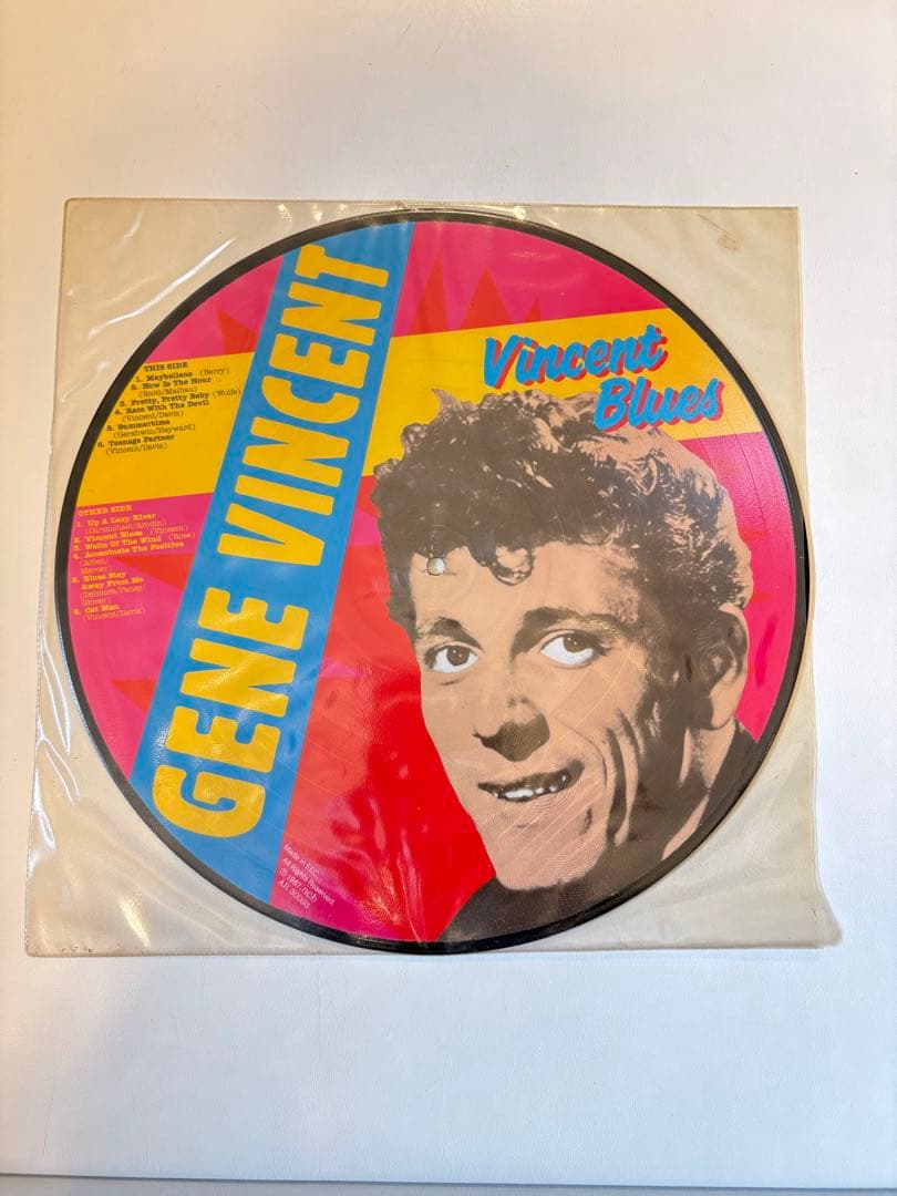 LP GENE VINCENT Vincent Blues ピクチャーレコード
