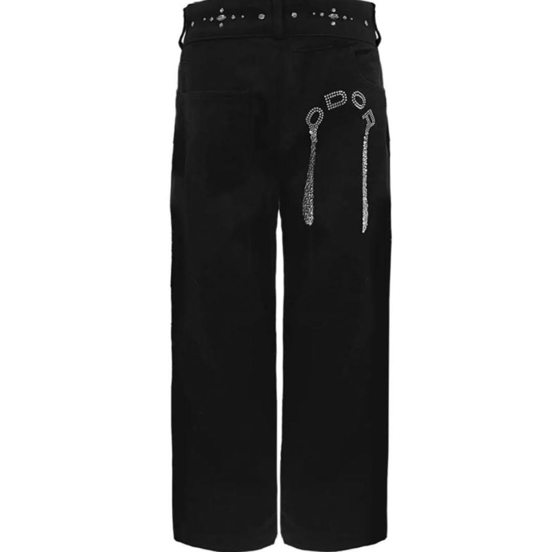 ODOR Cris studded pants デニム