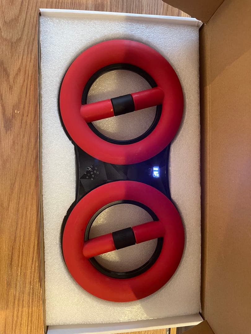 赤いハンドグリップ LEDインジケーター付き