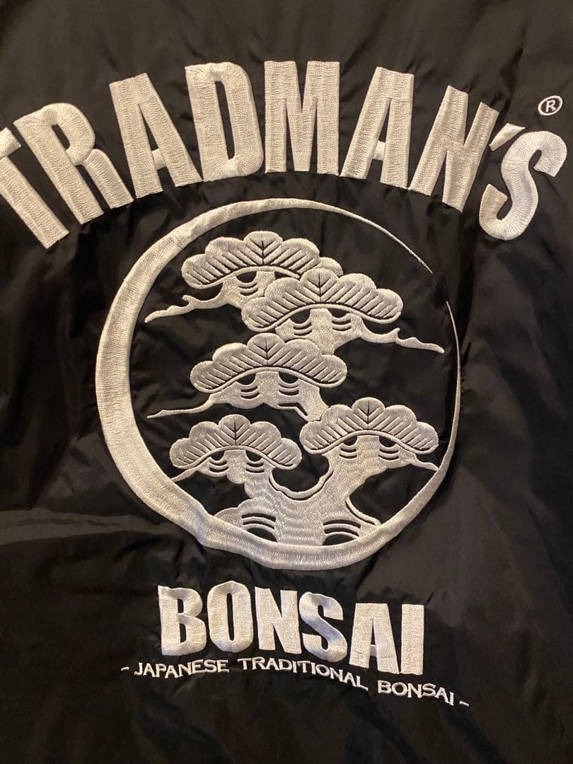 tradman's bonsai 刺繍コーチジャケット　XL ブラック