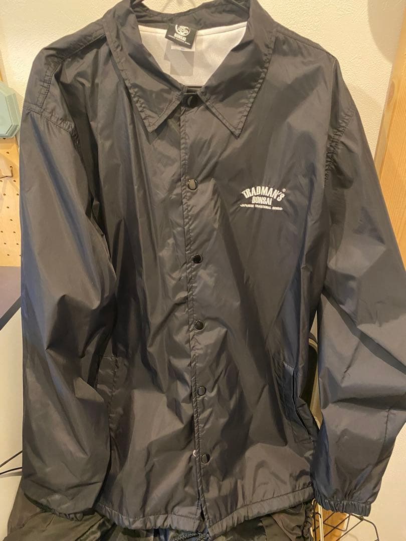tradman's bonsai 刺繍コーチジャケット　XL ブラック