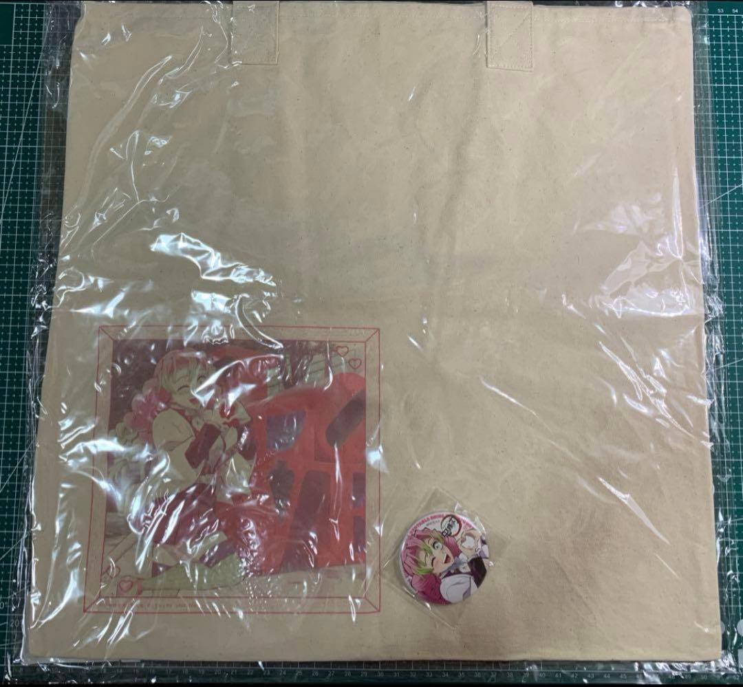 鬼滅の刃 ufotable ヒロマ 開店記念 缶バッジ付きトート 甘露寺蜜璃