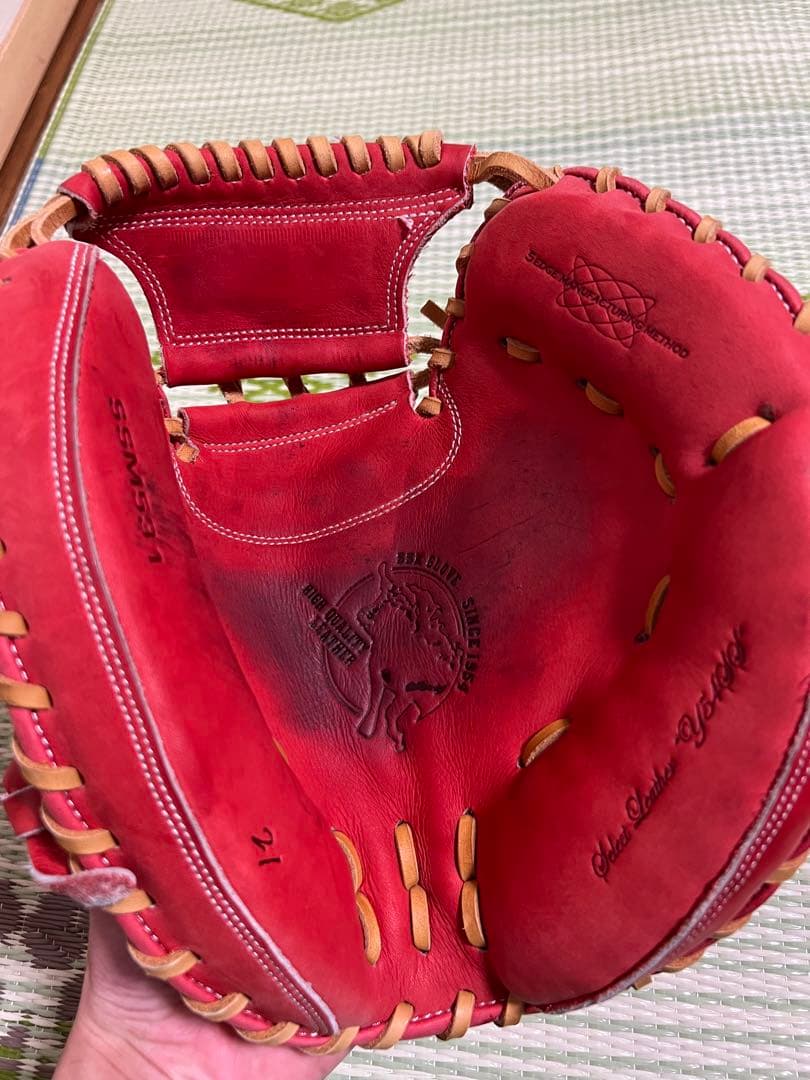 ア*ー様 軟式グローブ 左投げ投手用　キャッチャーミット右投げ