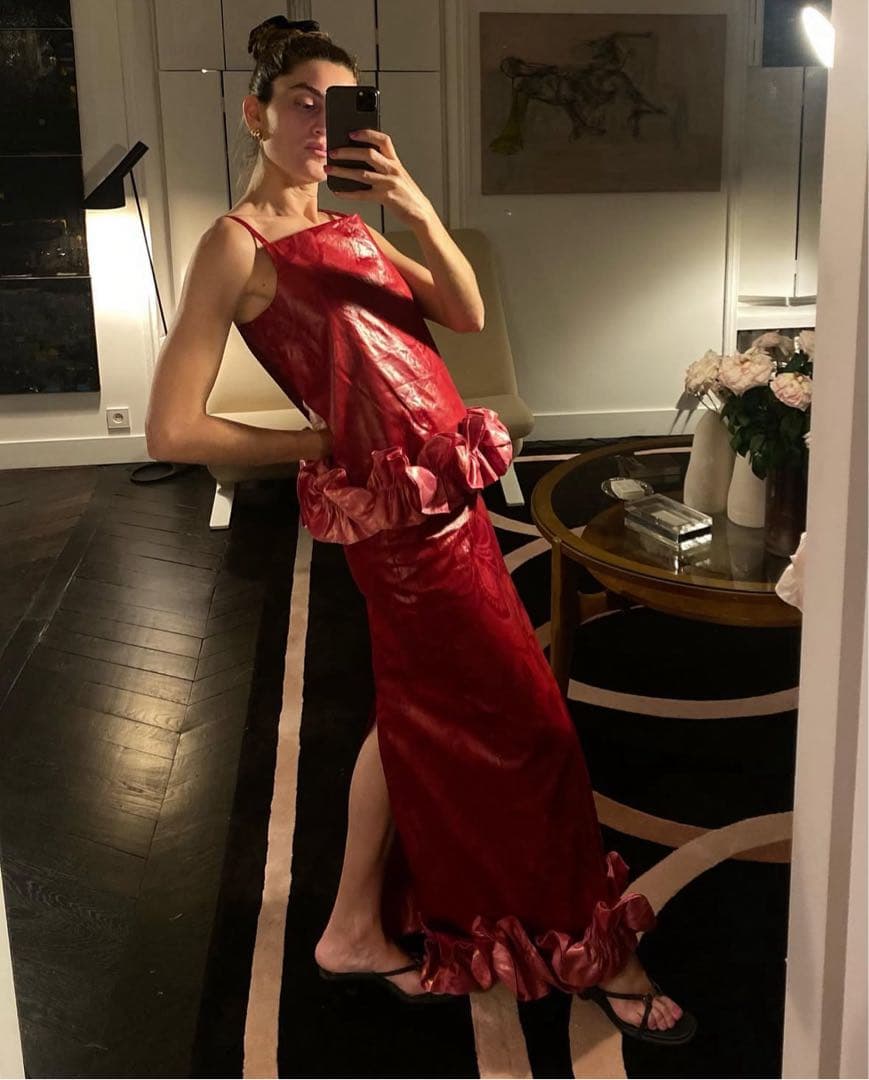 フリル付きキャミソール サイズ38