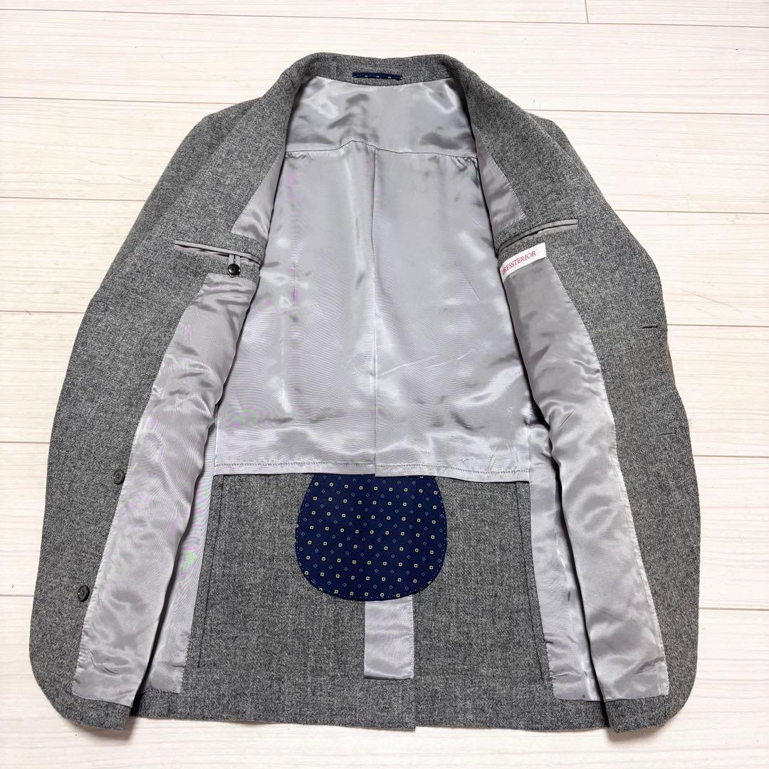 美品 極上■ドレステリア■オックスフォードツイード エルボーパッチ ジャケット