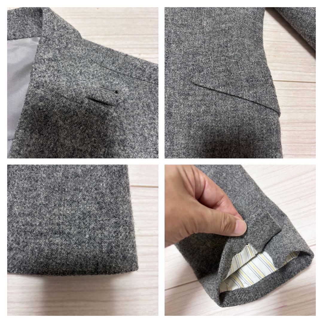 美品 極上■ドレステリア■オックスフォードツイード エルボーパッチ ジャケット