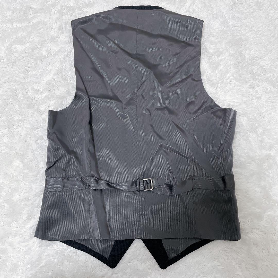 beams f ビームスエフ スーツ 3ピース ダークグレー 段返り スリム