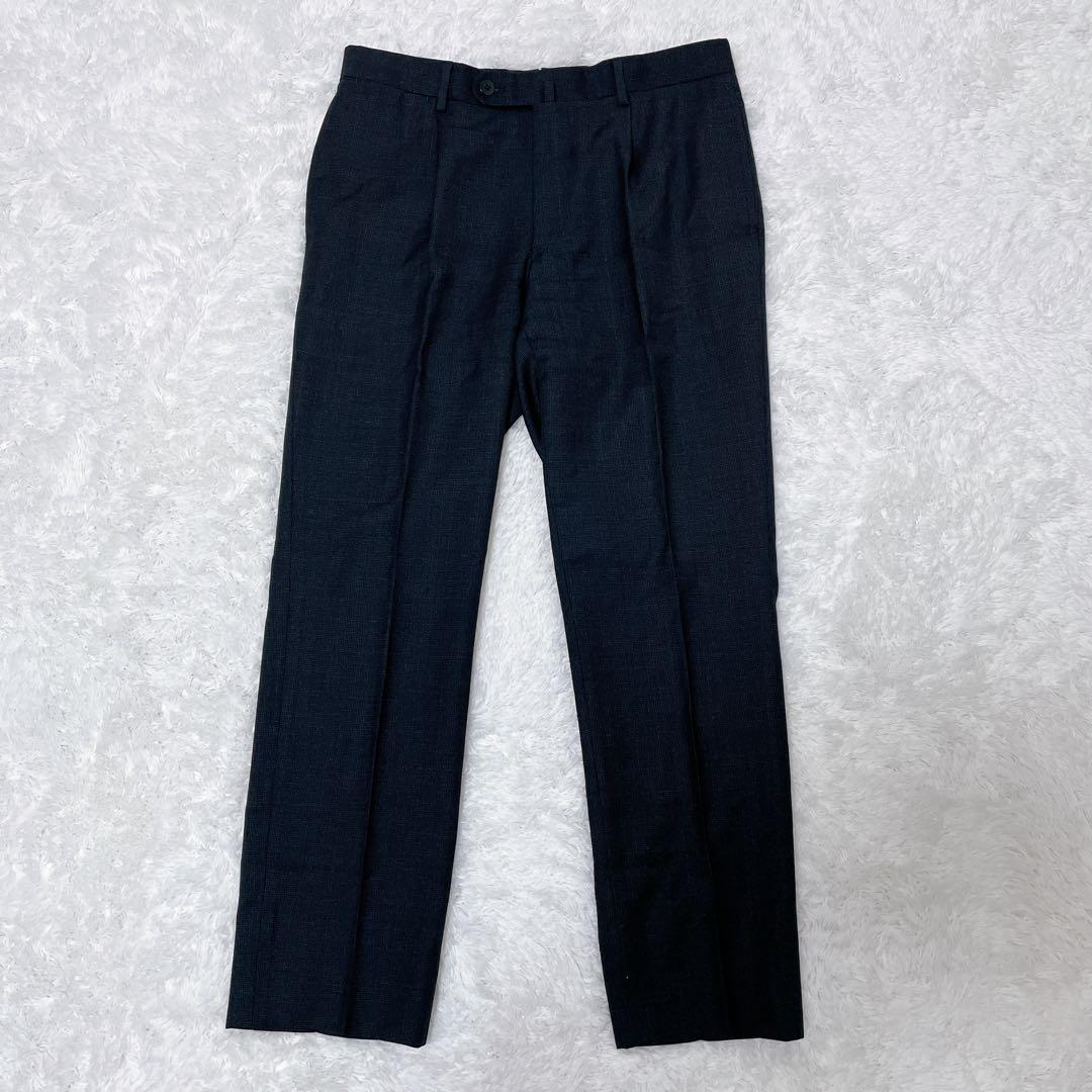 beams f ビームスエフ スーツ 3ピース ダークグレー 段返り スリム