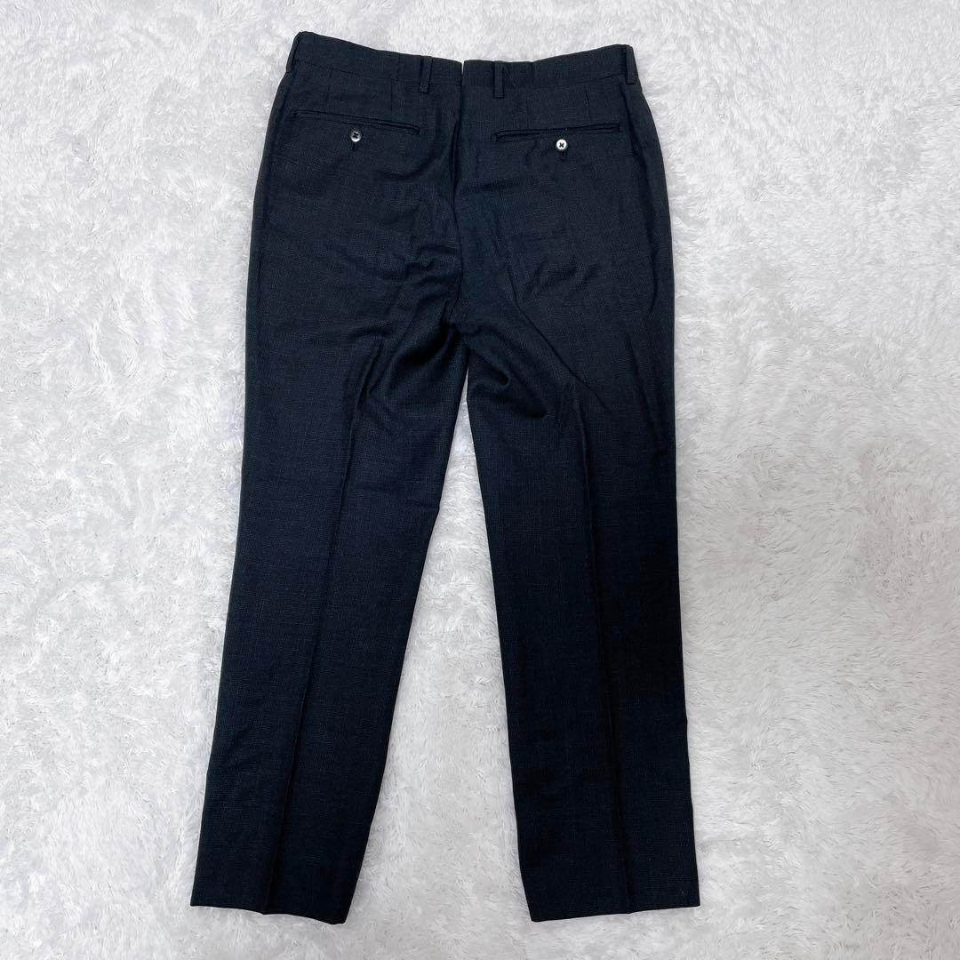 beams f ビームスエフ スーツ 3ピース ダークグレー 段返り スリム