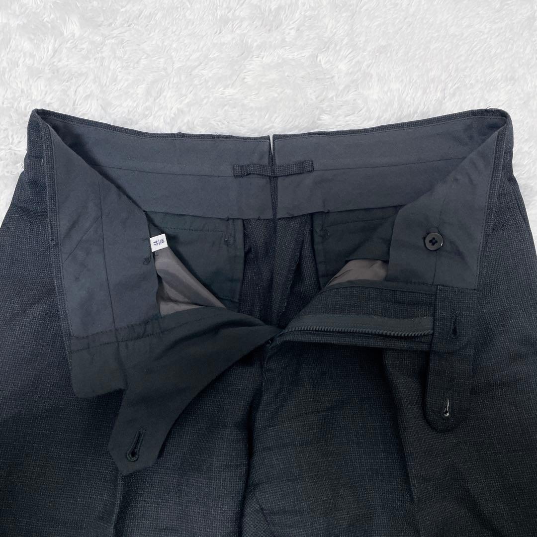 beams f ビームスエフ スーツ 3ピース ダークグレー 段返り スリム