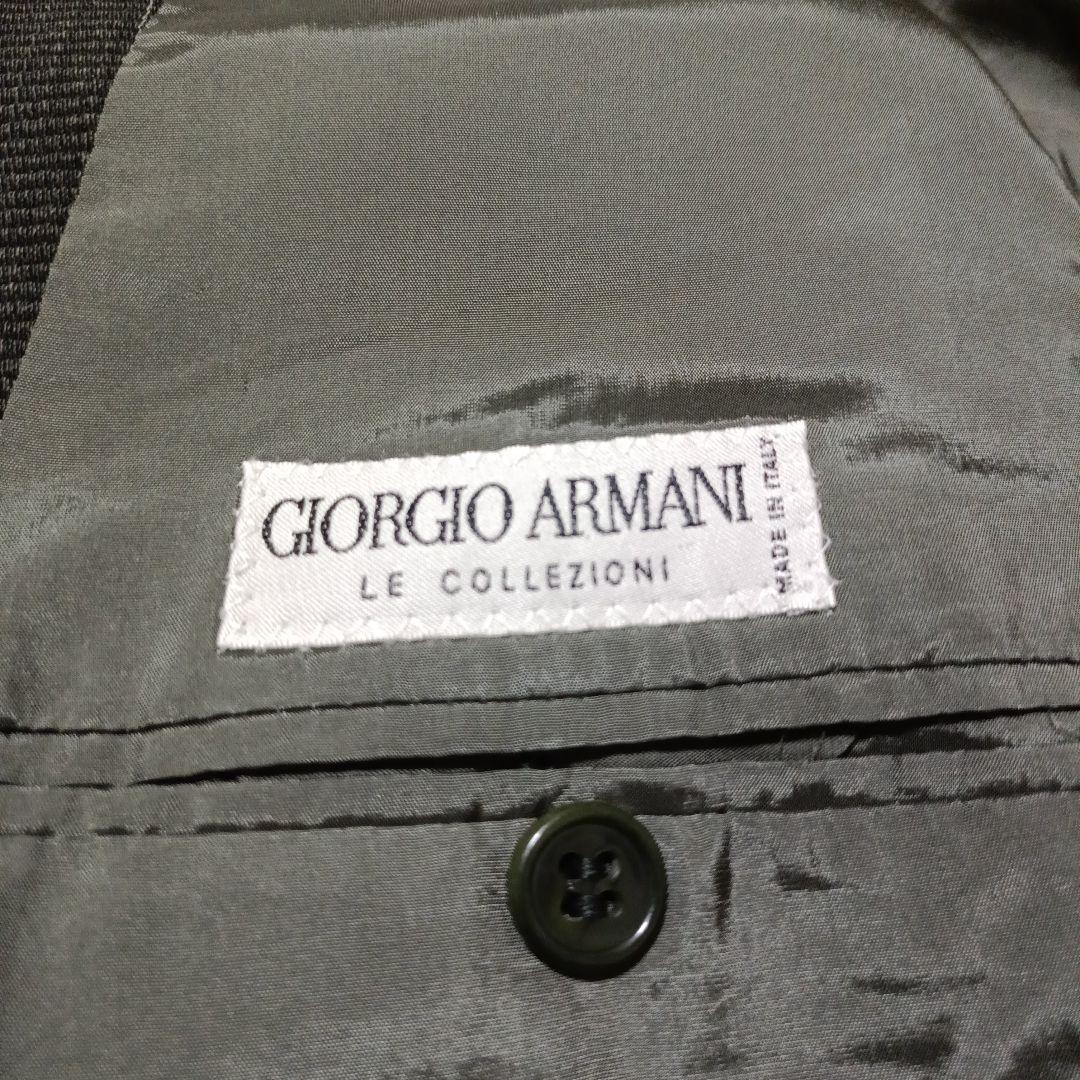ジョルジオアルマーニ スーツ セットアップ L チャコールグレー ウール95