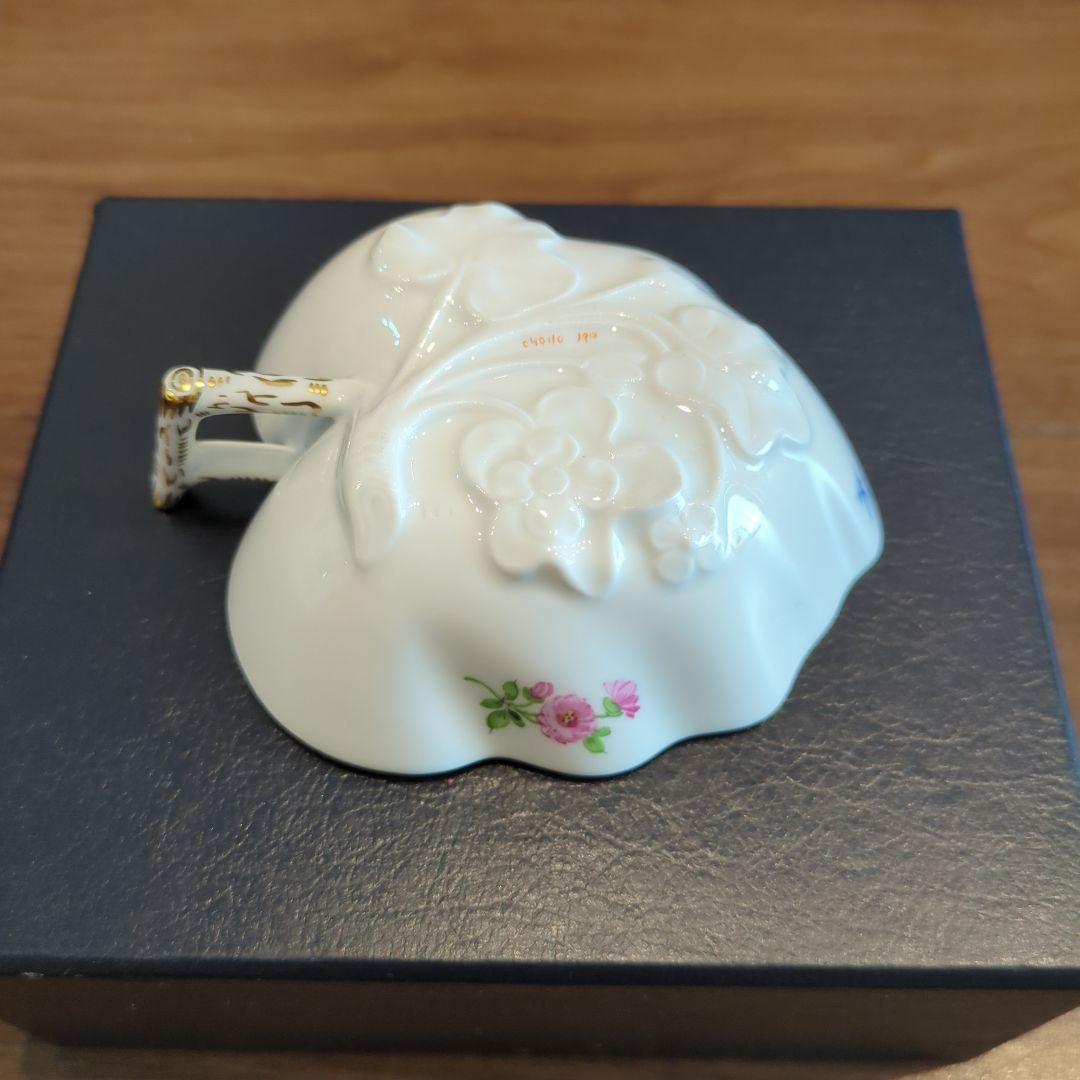 Meissen ハート型花柄磁器皿
