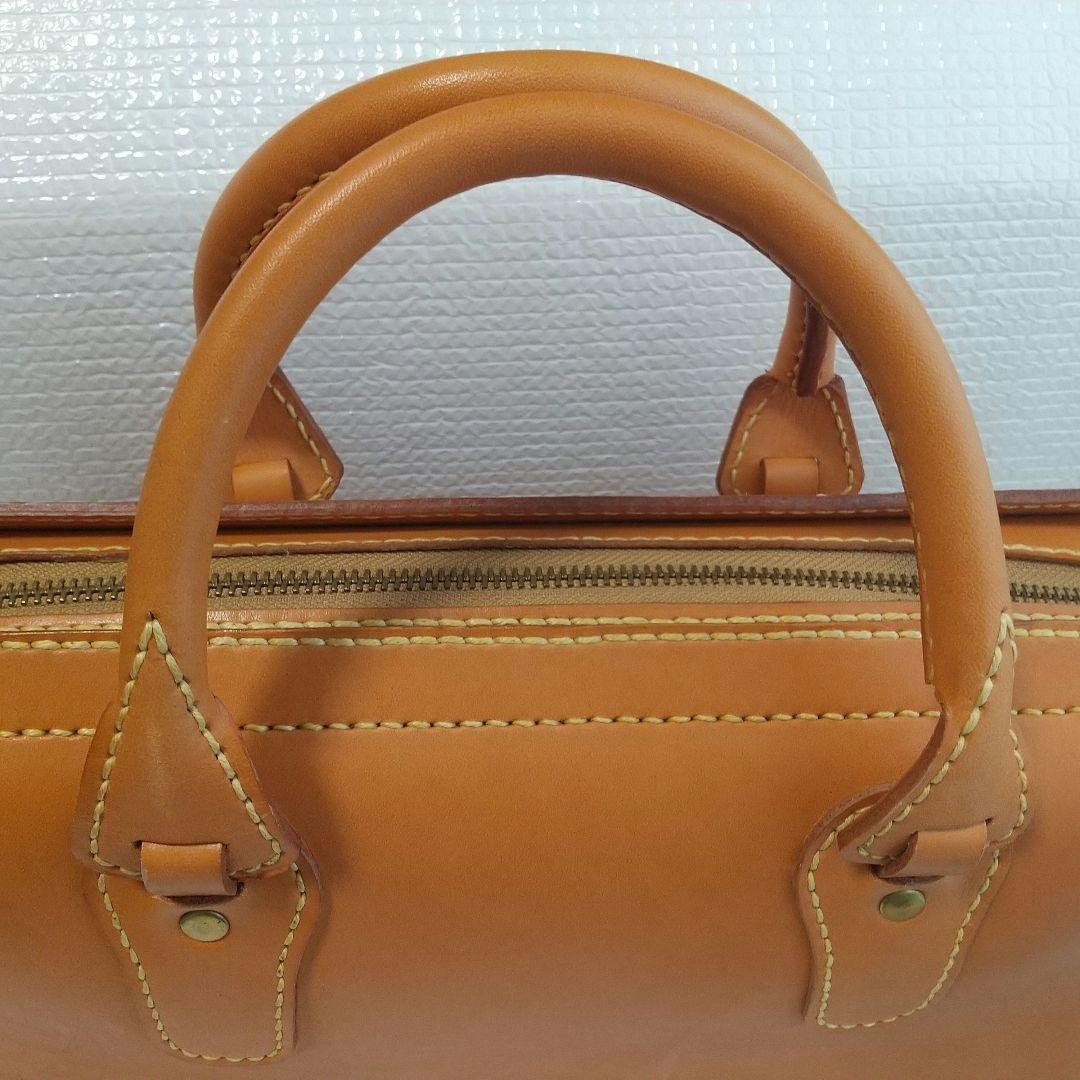 馬場万ハンドメイド ナチュラルレザー ビジネスバッグ 鍵付き