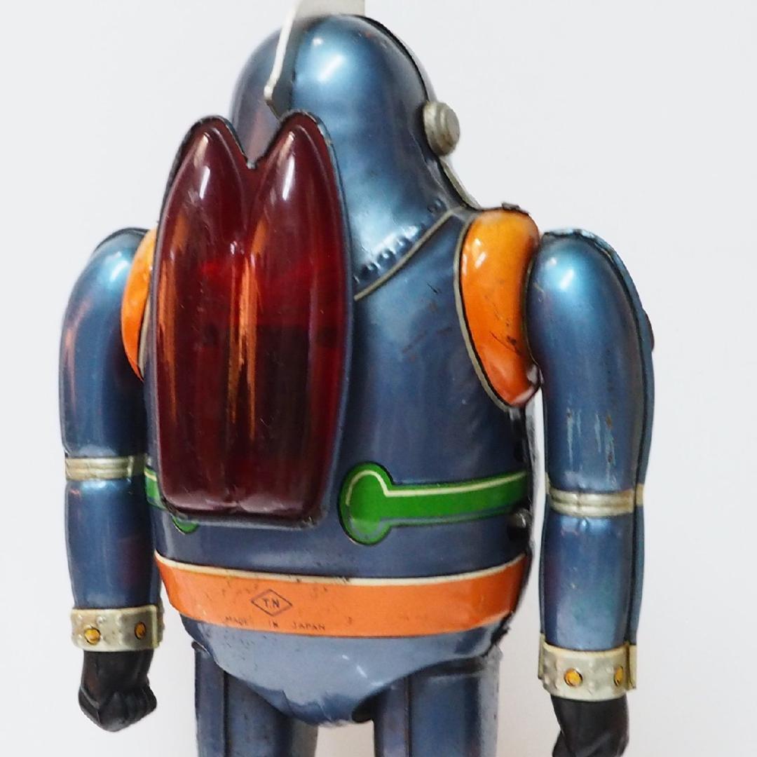 野村【鉄人28号No.3発火不可 金具欠】当時物ブリキ ロボットTIN箱はコピー