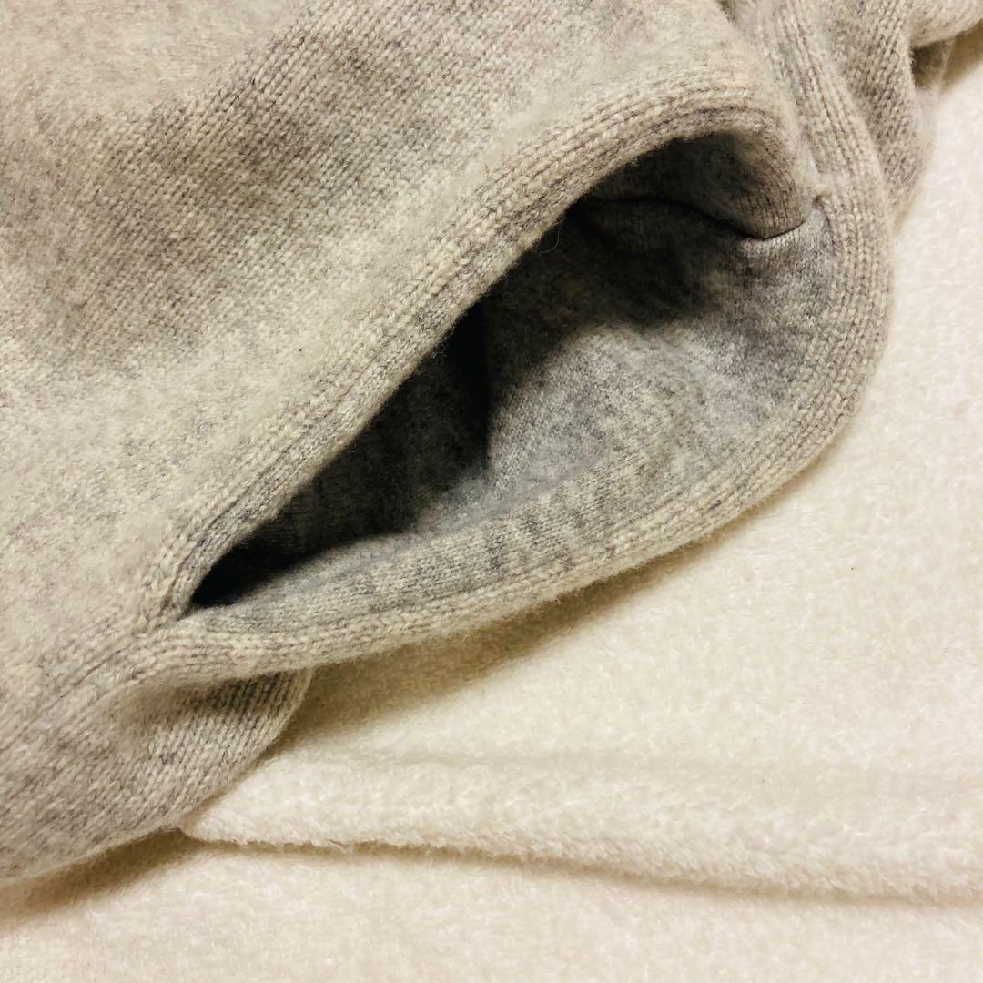 かぐれ　クルーネックニットワンピース　2023AW ライトグレー　ロング　マキシ