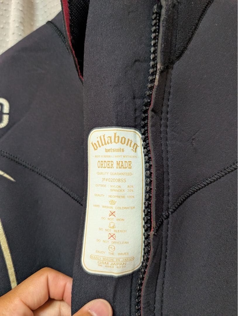 BILABONGビラボン2mmロングスプリング メンズ Lサイズ相当オーダー