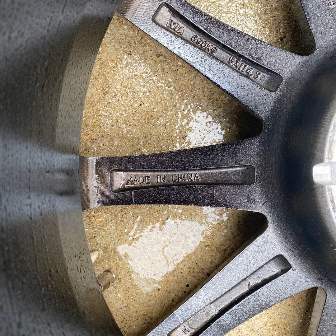 【送料込み】18インチアルミスタッドレス4本セット アルファードなどに