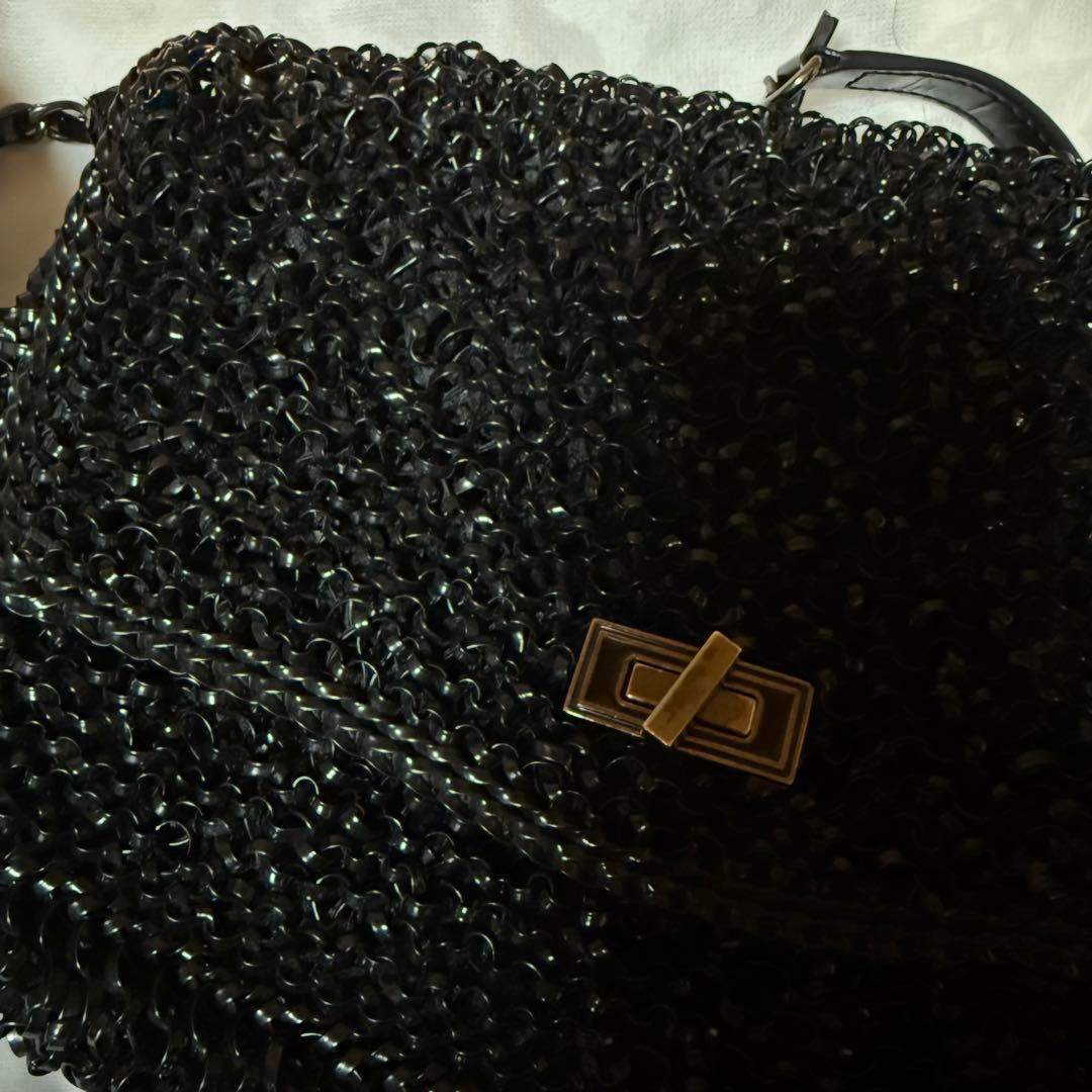 【ANTEPRIMA】ワイヤーバッグ ルッケット ブラック ミディアム 2way